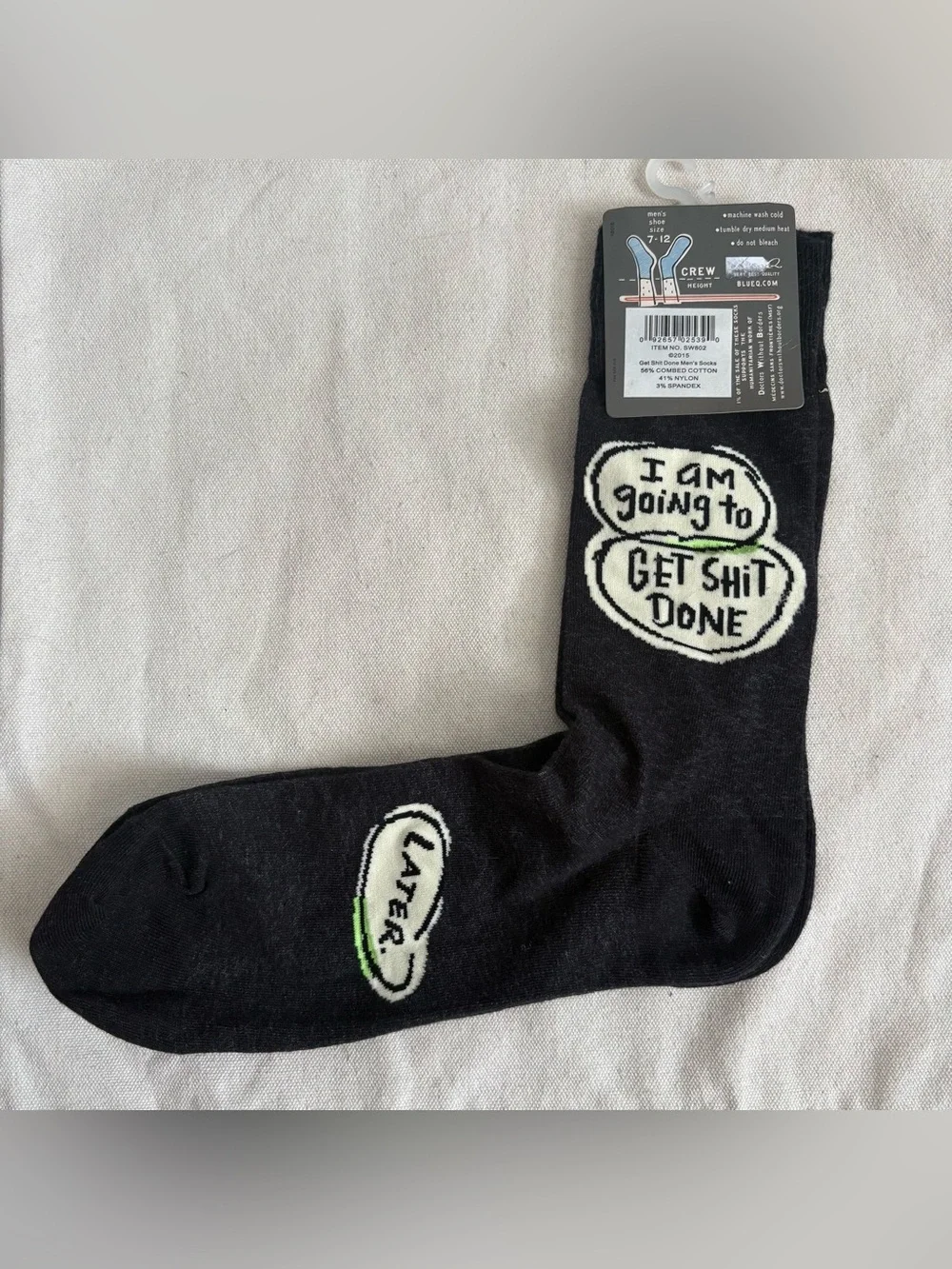 Blue Q Men's Crew Socks 